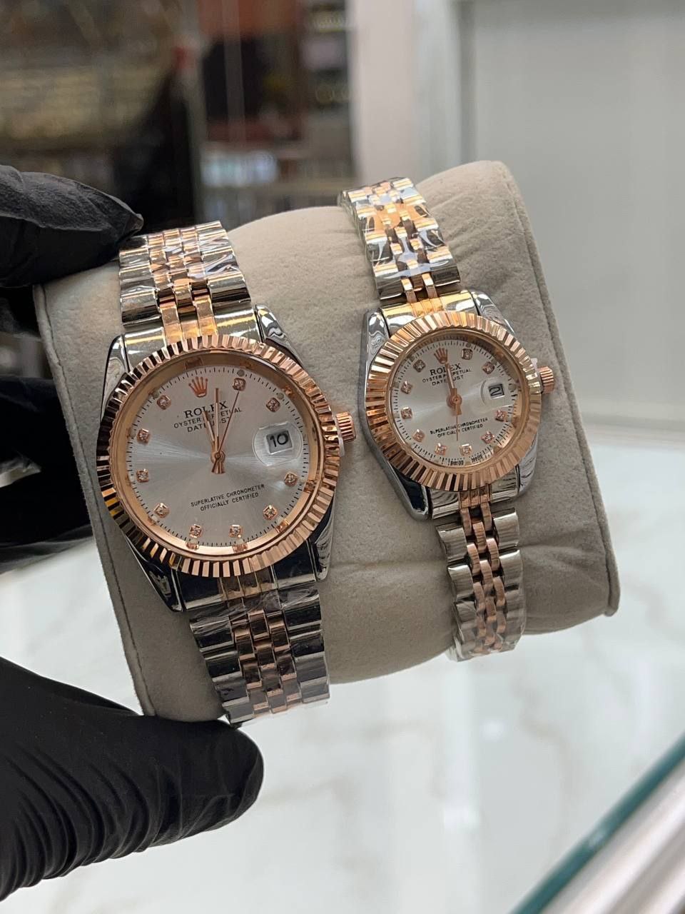 ست ساعت زنانه و مردانه برند رولکس Rolex