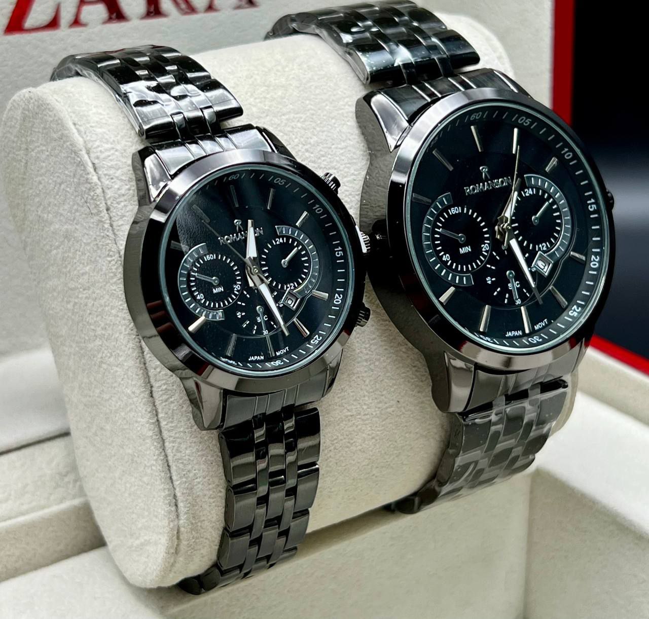 ساعت رومانسون ست مردانه وزنانه رنگ ثابت