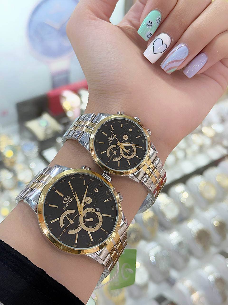 ست ساعت زنانه ومردانه برند الگانس ELEGANCE شیک  وخاص