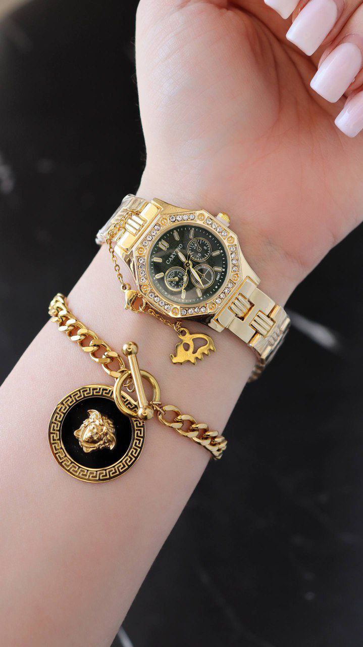 ست پرفروش زنانه 😍⌚️ کیفیت عالی رنگ ثابت