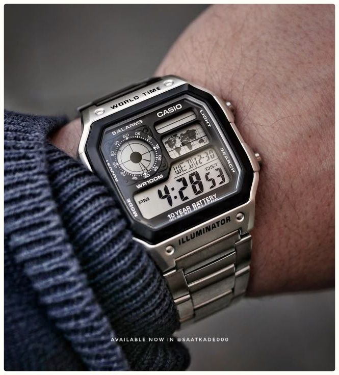 ساعت مچی مردانه برند کاسیو Casio  World time  بالاترین گرید کپی موجود در بازار  موتور ژاپن  بند استیل قفل استیل حک برجسته ضدآب   امکانات:  آلارم کرنومتر چراغ دیدشب نمایش تاریخ و ایام هفته و ...