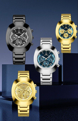 ساعت مچی مردانه ☑️VAVA VOOM ✅2025 《highe quality》 ☆☆☆☆ ⌚️برند شرکتی مناسب آقایان کرنوگراف مقاوم دربرابر آب ضخامت ۱۲میل شیشه معدنی الماسی قطر صفحه ۴۸میل دارای روز شمار بند استیل صفحه شب نما برند اورجینال قفل دو پروانه موتور کوارتز رفرانس