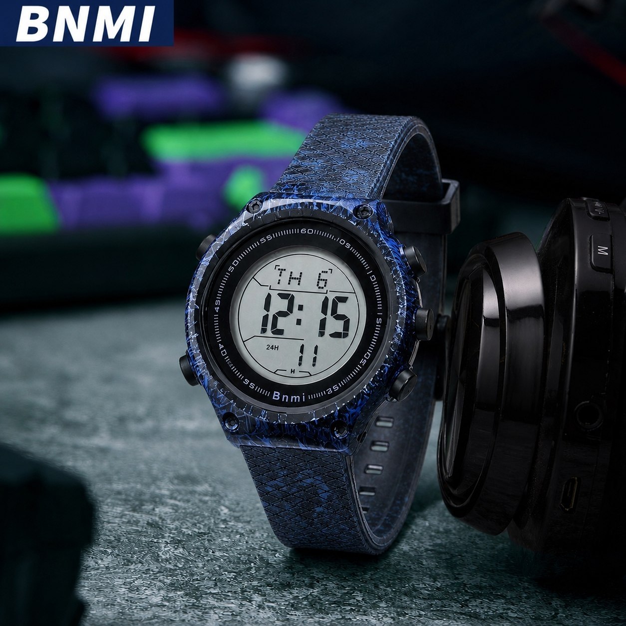 ساعت مچی اسپرت ☑️Bnmi   Original   ⌚ Digital screen  اسپرت دیجیتالی شرکتی   کیفیت بالا ضدآب  كرنومتر+الارم چراغ ديددر شب  روزشماروايام هفته  بندرابر درجه یک  دارای رنگبندی خاص  قفل کمربندی