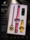 ساعت اسپرت AP × Swatch Royal Pop (ZZ) | کد W1 ✨ طراحی خاص Royal Pop با صفحه پیکسلی ✅ فریم فایبرگلس و قاب جداشونده 🔄 ۳ بند قابل تعویض (سیلیکونی، استیل و چرمی) ⚙️ موتور کوارتز دقیق 💎 شیشه معدنی مقاوم 👫 مناسب خانمها و آقایان 🎁 همراه پک کامل و ابزار تعویض