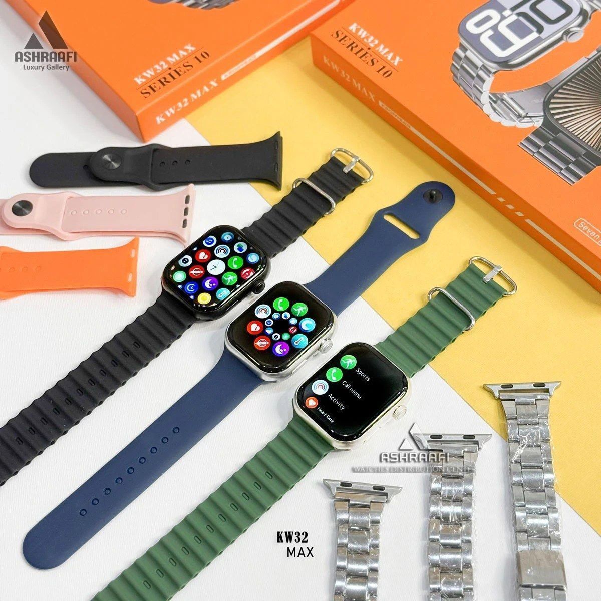 ساعت هوشمند KEQIWEAR مدل KW32 MAX Series 10