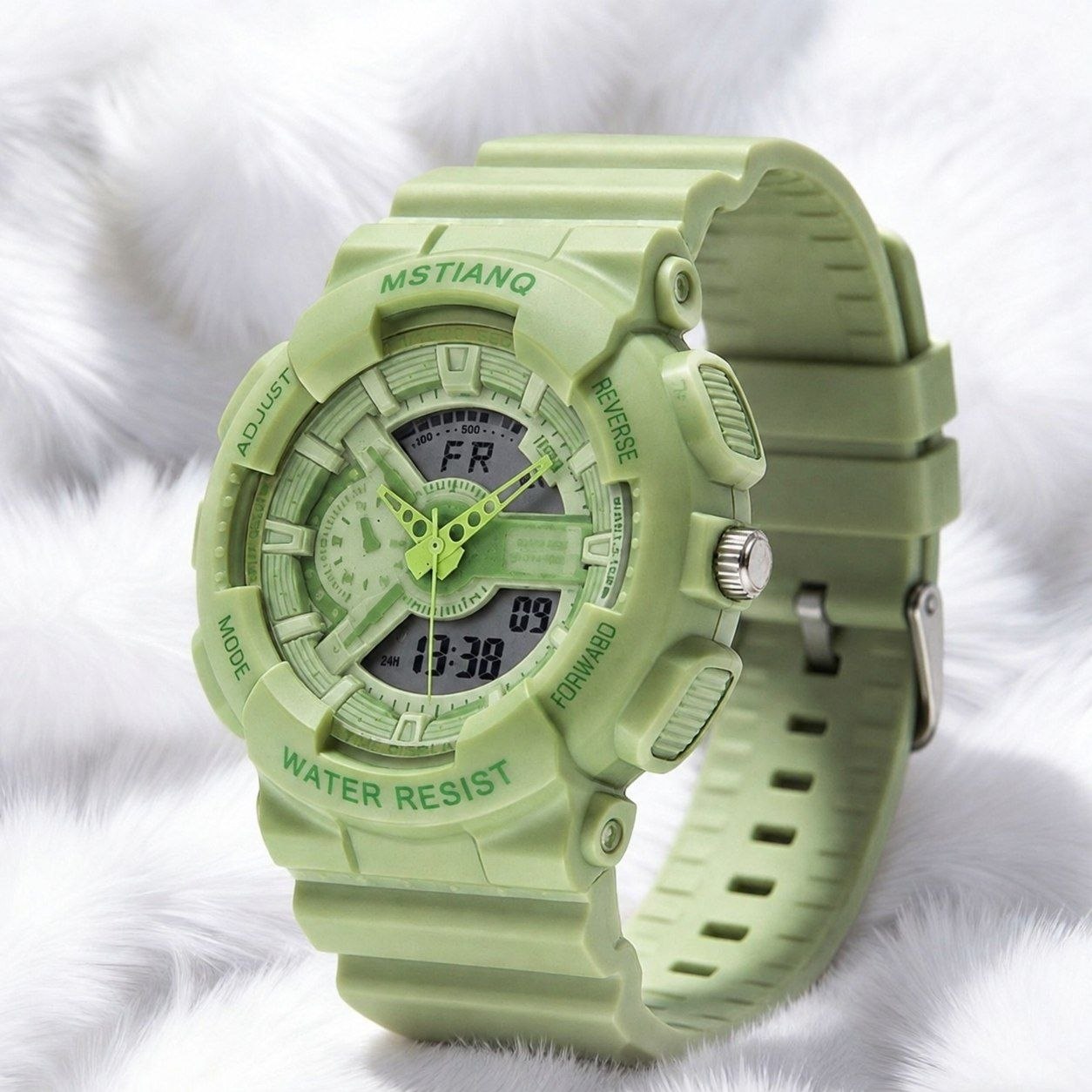 ساعت مچی sport watch  (G-SHOCK)  ⌚️Digital screen     اسپرت جی شاک   با کیفیت مناسب👌  دوزمانه  زنگ هشدار  كرنومتر نور پس زمینه  روزشماروايام هفته  بند سلیکونی  قفل