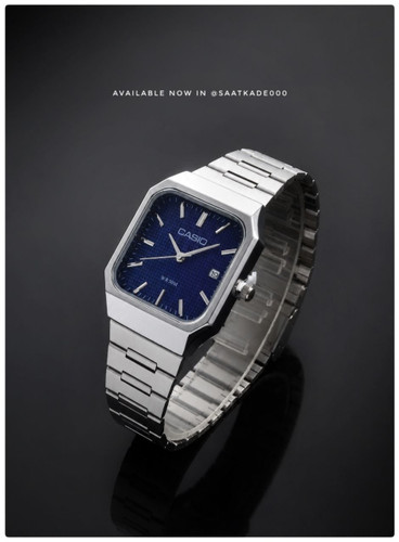 ساعت مچی مردانه Casio ساعت بند استیل کلاسیک کاسیو موتور شرکتی گرید A++ نمایشگر ایام ماه شیشه کریستال نشکن قاب و بند استیل رنگ ثابت قفل استیل فشاری