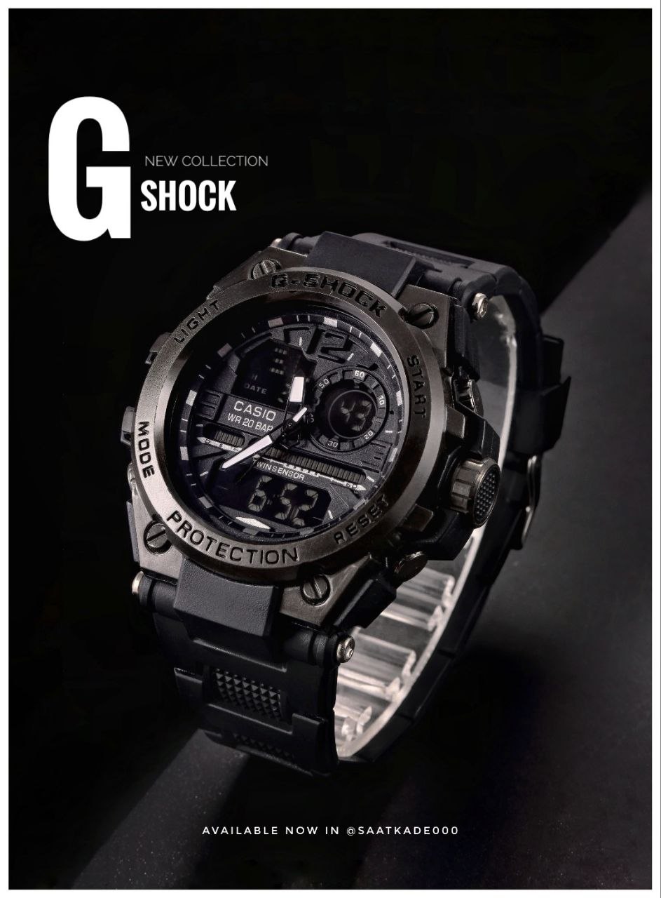 ساعت مچی مردانه New Collection 🔥💣⚡️  G-shock  Die Hard  موتور ژاپن‌ دو زمانه حک شده در پشت قاب بند رابر آنتی آلرژی اصلی قاب فلزی بسیار مقاوم در برابر ضربه قفل و قاب پشت استیل  ❌امکانات:  ♦️نمایش ساعت بصورت آنالوگ(عقربه‌ای) و دیجیتال ♦️دارای آلارم  ♦️چراغ دیدشب ♦️نمایش کامل تاریخ (سال ماه و هفته) ♦️محاسبه کرنومتر صفحه ضدخش ضدآب و ضربه و ...
